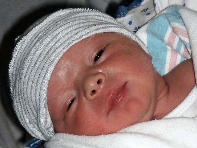 Carter the day after his birth day